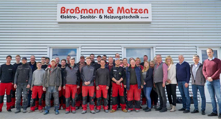 Gruppenfoto Team Broßmann und Matzen